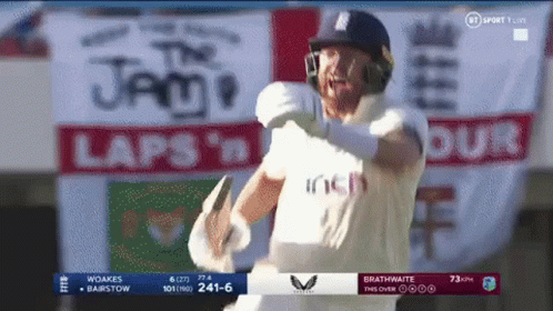 Jonny Bairstow Happy Celebrating GIF