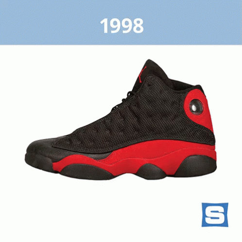 Jordan 4 Black And Red Combination GIF