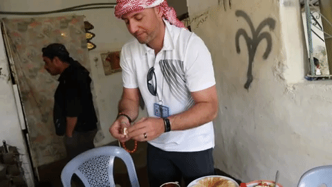 Jordan Arab Food Sharing GIF