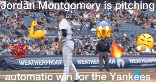 Jordan Montgomery Yankees Pitching 100 on Arm