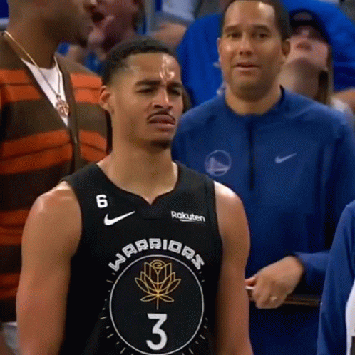 Jordan Poole Confused Face GIF