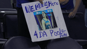 Jordan Poole Fan Sign GIF