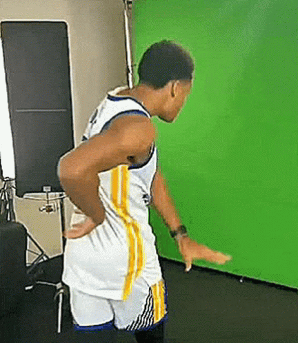Jordan Poole Photoshoot Break GIF