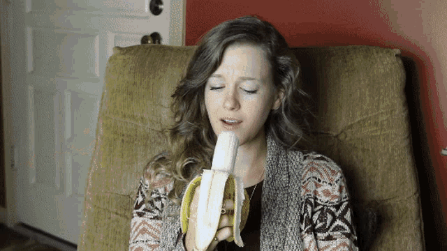 Jordan Taylor Blowing On A Banana Gif GIF