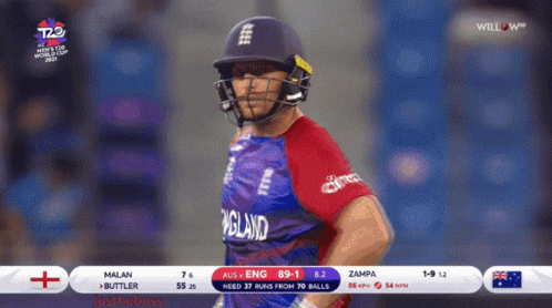 Jos Buttler Cricket Raise Bat GIF