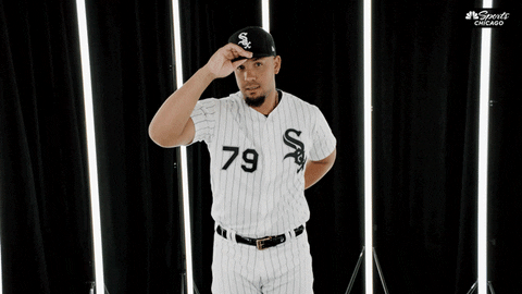 Jose Abreu Baseball Hat Tip GIF