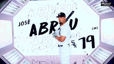 Jose Abreu Baseball Swing Bat GIF