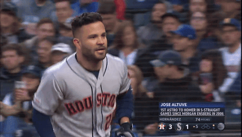 Jose Altuve Is The First Astro To Homer In 5 Straight Games Since Morgan Ensberg GIF