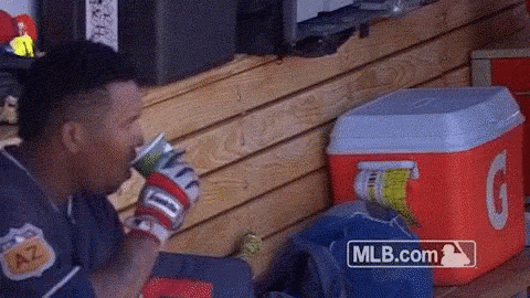 Jose Ramirez Drinking GIF
