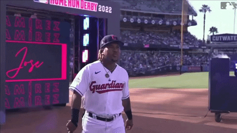 Jose Ramirez Proudly Walking GIF