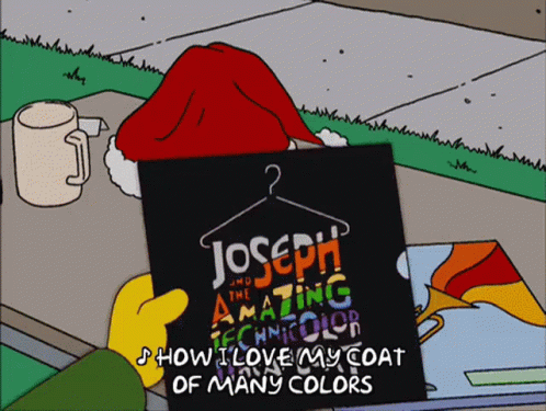 Joseph and the Amazing Technicolor Dreamcoat Loves His Coat of Many Colors