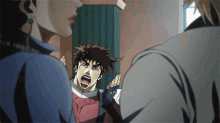 Joseph Joestar Covering His Cheeks GIF
