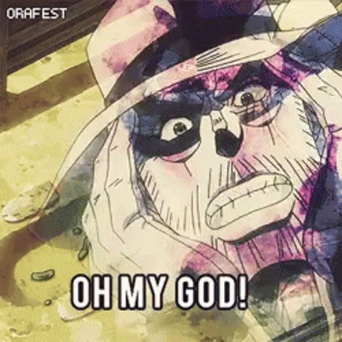 Joseph Joestar Oh My God Meme GIF