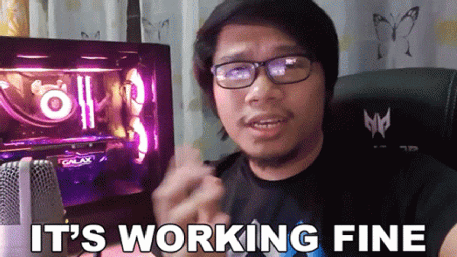 Joseph Saratan Its Working Fine GIF