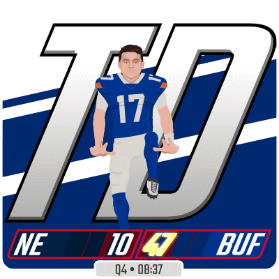 Josh Allen Dusting Clothes GIF