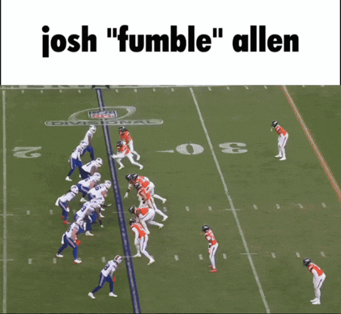 Josh Allen Fumble Football Game GIF