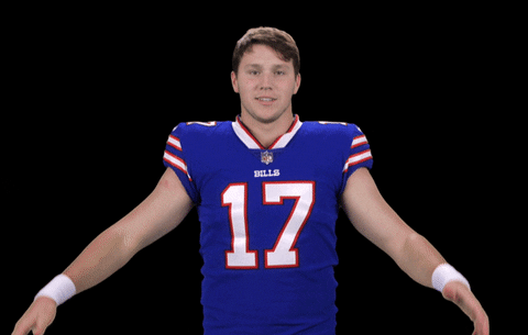Josh Allen Raising His Arms GIF