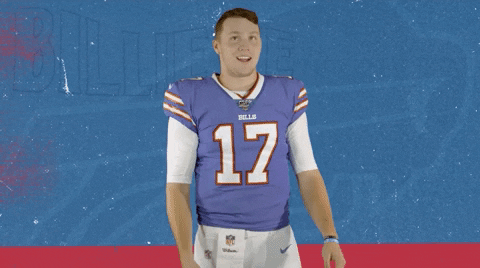 Josh Allen Tossing GIF