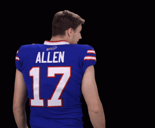 Josh Allen Turning Around GIF