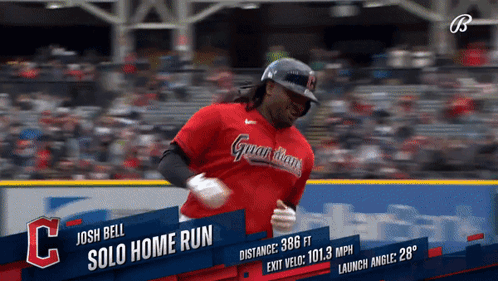 Josh Bell Running on Field