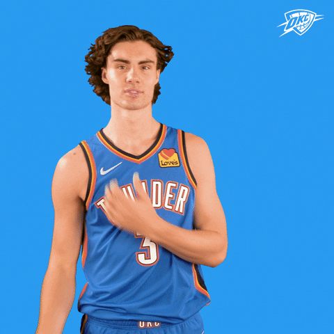 Josh Giddy Okc Shoulder Brush GIF