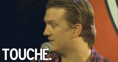 Josh Homme Saying Touche GIF