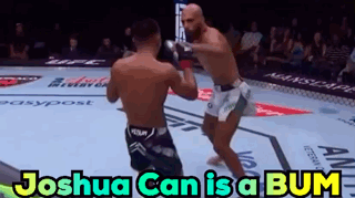Joshua Can Bum Written at Boxing Match Bottom