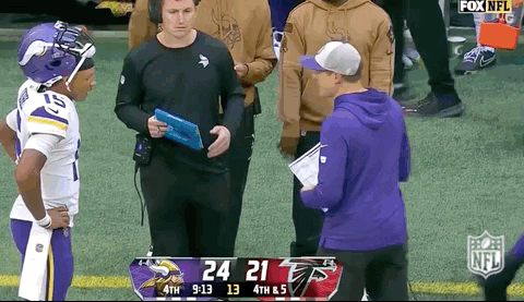 Joshua Dobbs Fist Bump Kevin O Connell GIF