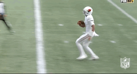 Joshua Dobbs Leaping Into Touchdown Zone GIF