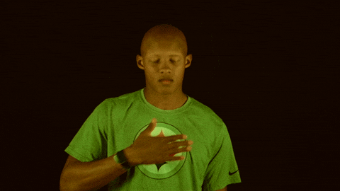 Joshua Dobbs Pounding Chest Minnesota Vikings GIF
