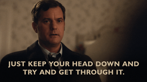 Joshua Jackson Head Down Try And Get Through It GIF