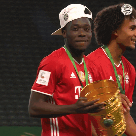 Joshua Zirkzee And Team Brings Home Trophy GIF