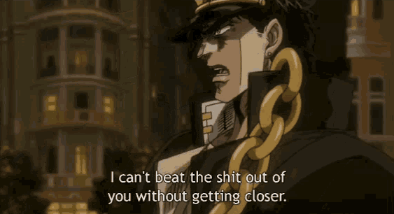 Jotaro Kujo Getting Closer GIF