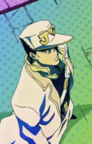 Jotaro Kujo Pointing Neon Pop GIF