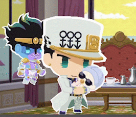 Jotaro Kujo Star Platinum Chibi GIF
