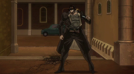 Jotaro Star Platinum Knife Throw GIF