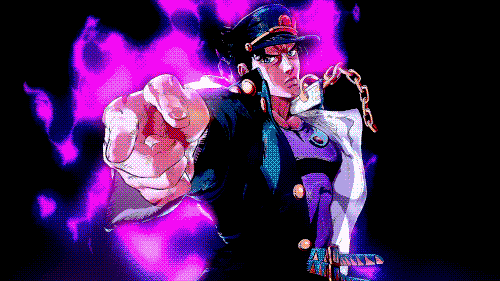 Jotaro Star Platinum Punch Burst GIF