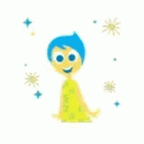 Joy Inside Out Jumping Happily GIF