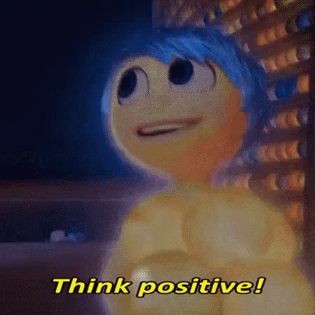 Joy Inside Out Think Positive GIF