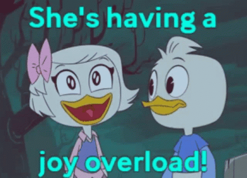Joy Overload Ducktales GIF