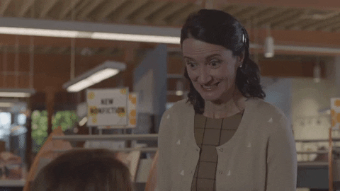 Joy Reaction Aurora Teagarden Hallmark GIF