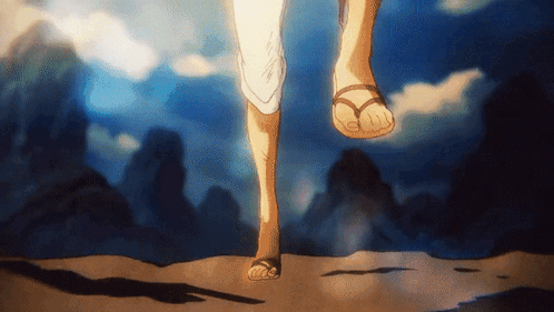 Joyboy Running Then Flying GIF