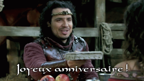 Joyeux Anniversaire Kaamelott Giving Gift GIF