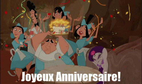 Joyeux Anniversaire The Emperor's New Groove GIF