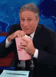 Joyful Anticipation Jon Stewart GIF