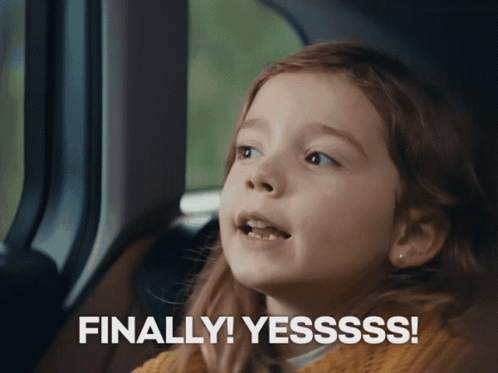Joyful Kids Finally Yessss Inside Car GIF