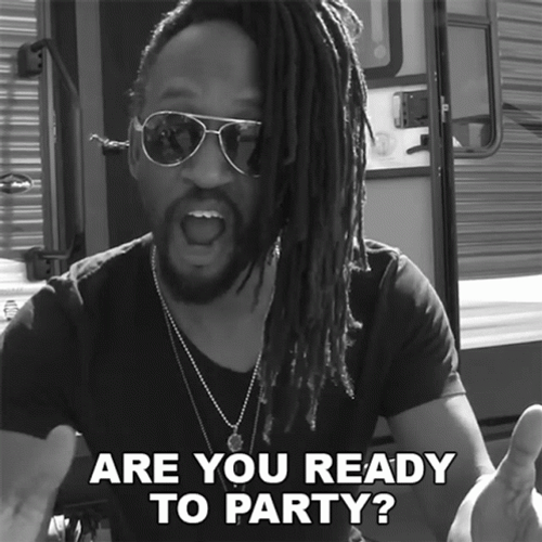 Joyful Man Ready To Party GIF