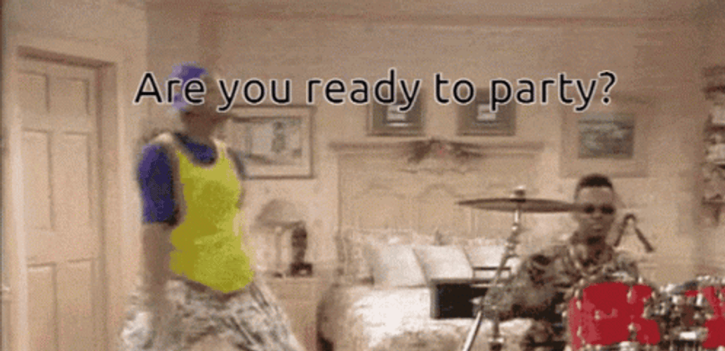 Joyful Man Ready To Party GIF