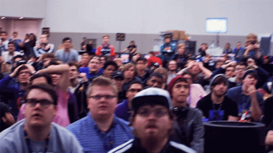 Joyous Crowd Cheering And Clapping GIF