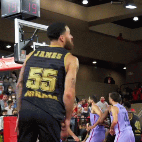 Joyous Monaco Basketball Player Mike James GIF